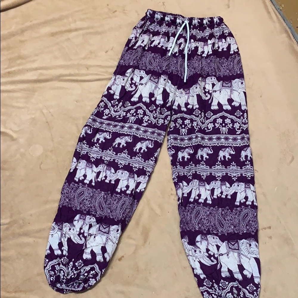 Elephant print pants